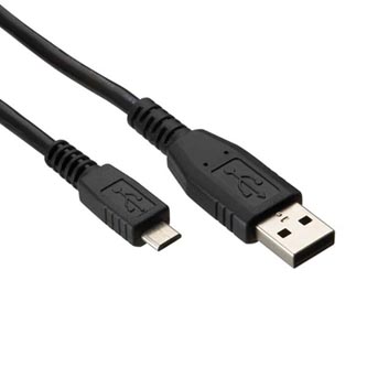 Kabel USB (2.0), USB A M- USB micro M, 1.8m, černý, Logo Economy