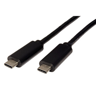 Kabel USB (3.1), USB C M- USB C M, 0.5m, černý, plastic bag