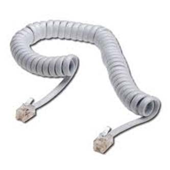 Telefonní kabel, RJ10 M-4m, kroucený, bílý, economy, pro ADSL modem