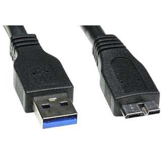 Kabel USB (3.0), USB A M- USB micro B M, 2m, černý