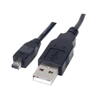 Kabel USB (2.0), USB A M- 4 pin M, 1.8m, černý, HIROSE