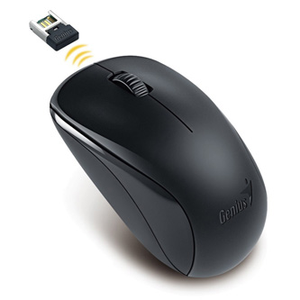 Myš bezdrátová, Genius NX-7000, černá, optická, 1200DPI