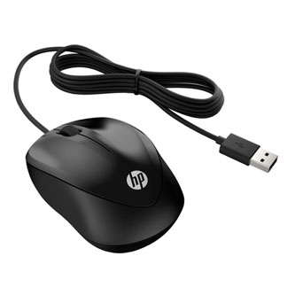HP myš X1000 Wired mouse, 1200DPI, optická, 3tl., drátová USB, černá, Microsoft Windows Vista/XP/7/8