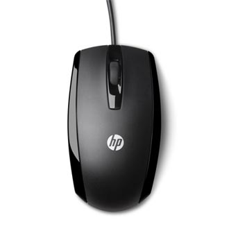 HP myš X500 Wired mouse, 800DPI, optická, 3tl., drátová USB, černá, Apple Mac OS X, Microsoft Windows Vista /XP/7/8