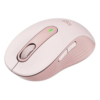 Myš bezdrátová, Logitech M650, růžová, optická, 2000DPI