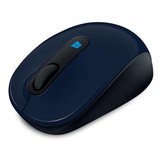 Microsoft Myš Sculpt Mobile Mouse, 1000DPI, 2.4 [GHz], laserová, 3tl., bezdrátová, modrá, 1 ks AA, klasická, Nano Transceiver v1.0
