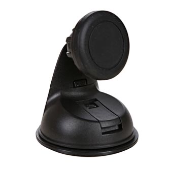 Magnetický držák mobilu(GPS) do auta, nastavitelná šířka, černý, plast, Swissten, přísavka na sklo, kloubový, černá, mobil