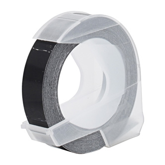 G&G kompatibilní páska do tiskárny štítků, pro Dymo, DY-520109, S0898130, černý podklad, 3m, 9mm, 3D