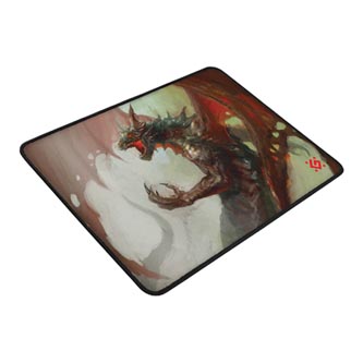 Podložka pod myš, Dragon Rage M, herní, červeno-bílá, 36x27 cm, Defender