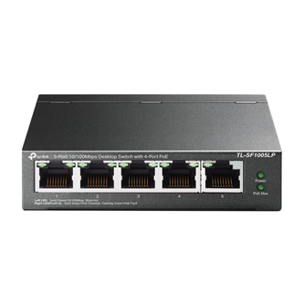 TP-LINK stolní switch TL-SG1005LP PoE(4- porty), 100Mbps, auto MDI/MDIX