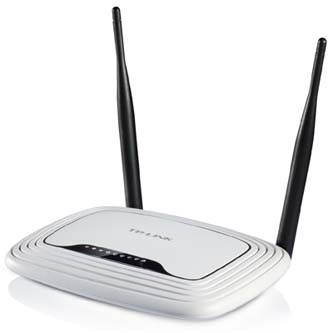 TP-LINK, TL-WR841N, N router, Wireless 2,4Ghz, 300Mbps, 2x fixní antena