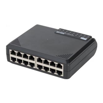 NETIS, ST3116P, mini switch, LAN, 10/100Mbps, 16-ti portový