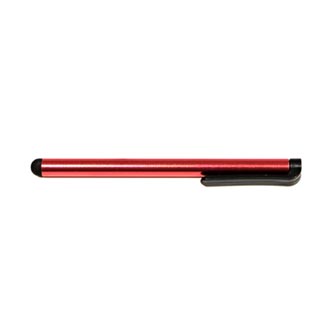 Dotykové pero, kapacitní, kov, červené, pro iPad a tablet