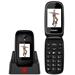 EVOLVEO EasyPhone FD, vyklápěcí mobilní telefon pro seniory s nabíjecím stojánkem (černá barva)