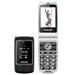 EVOLVEO EasyPhone FG, vyklápěcí mobilní telefon 2,8" pro seniory s nabíjecím stojánkem (černá barva)