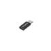 LANBERG adaptér USB-C (M) 2.0 na USB MICRO (F), černý 
