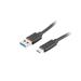 LANBERG USB-C(M)->USB-A(M) 3.1 CABLE 1.8M BLACK 