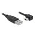 Delock kabel USB 2.0 A-samec > USB mini-B 5-pin samec pravoůhlý, 2 metry