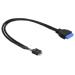 Delock Cable USB 3.0 pin header female > USB 2.0 pin header male 60 cm