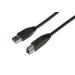 Digitus Připojovací kabel USB 3.0, typ A - B M / M, 1,8 m, kompatibilní s USB 3.0, bl