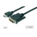 Digitus HDMI adapter cable, type A-DVI(18+1) M/M, 3.0m, Full HD, bl