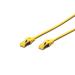 Digitus CAT 6A S-FTP patch cable, Cu, LSZH AWG 26/7, length 1 m, color yellow