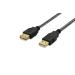 Ednet USB 2.0 extension cable, type A M/F, 3.0m, USB 2.0 conform, cotton, gold, bl