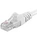 Premiumcord Patch kabel CAT6a S-FTP, RJ45-RJ45, AWG 26/7 0,5m bílá