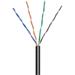 goobay TP Kabel 4x2,drát UTP Cat5e AWG24, 100m, černá, venkovní provedení