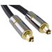 PremiumCord Optický audio kabel Toslink, OD:7mm, Gold-metal design + Nylon 2m
