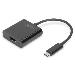 DIGITUS USB Type-C to HDMI Adapter, 4K/30Hz cable length: 19.5 cm, black