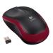 Logitech myš Wireless Mouse M185, optická, 2 tlačítka, červená