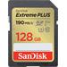 SanDisk Extreme PLUS SDXC 128GB 190MB/s V30 UHS-I