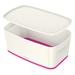Úložný box s víkem Leitz MyBox, velikost S, bílá/růžová