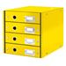 Zásuvkový box Leitz Click&Store, 4 zásuvky, žlutá