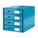 Zásuvkový box Leitz Click&Store, 4 zásuvky, modrá