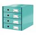 Zásuvkový box Leitz Click&Store, 4 zásuvky, ledově modrá