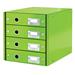 Zásuvkový box Leitz Click&Store, 4 zásuvky, zelená