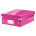 Organizační box Leitz Click&Store, velikost S, růžová