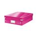 Organizační box Leitz Click&Store, velikost M, růžová