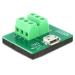 Delock Adaptér micro USB samice> Terminal Block 6 Pin