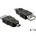 Delock adaptér USB mini samec > USB 2.0-A samice OTG