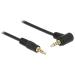 Delock kabel Stereo Jack 3.5 mm 4 pin samec > samec úhlový 2 m černý