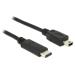 Delock kabel USB Typ-C™ 2.0 samec > USB 2.0 typ Mini-B samec 1 m černý