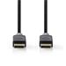 Nedis CCBW37014AT20 - Kabel DisplayPort 1.4 | Zástrčka - Zástrčka | 2 m | Antracit