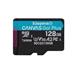 KINGSTON 128GB microSDHC Canvas Go! PLus 170R/100W U3 UHS-I V30 Card bez adapteru
