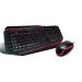 ! AKCE ! Crono CM637 - set herní klávesnice a myši, CZ / SK, USB, černá / červená
