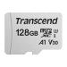 Transcend 128GB microSDXC 300S UHS-I U3 V30 A1 (Class 10) paměťová karta (bez adaptéru), 95MB/s R, 45MB/s W