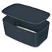 Úložný box s víkem Leitz MyBox Cosy, velikost S, sametová šedá