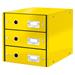 Zásuvkový box Leitz Click&Store, 3 zásuvky, žlutá